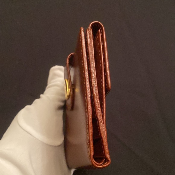 NWOT Bally Brown Leather Bi-fold Wallet -#31 - Picture 9 of 10